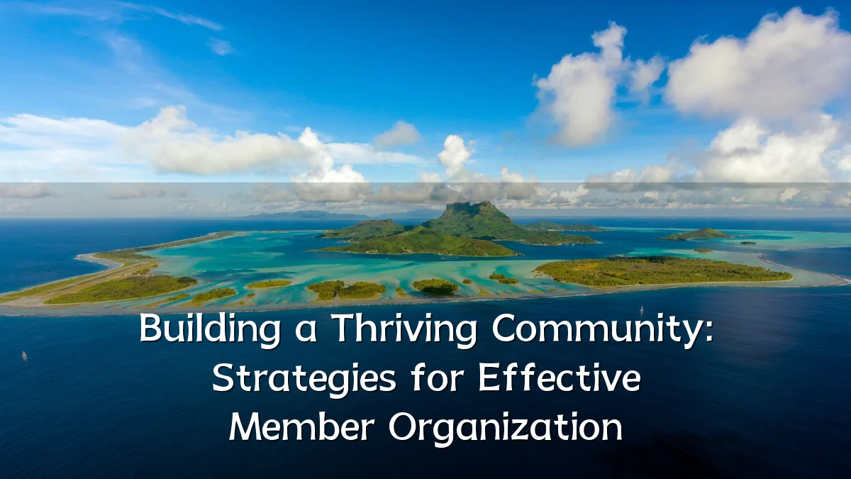 Building a Thriving Community: Strategies for Effective Member Organization