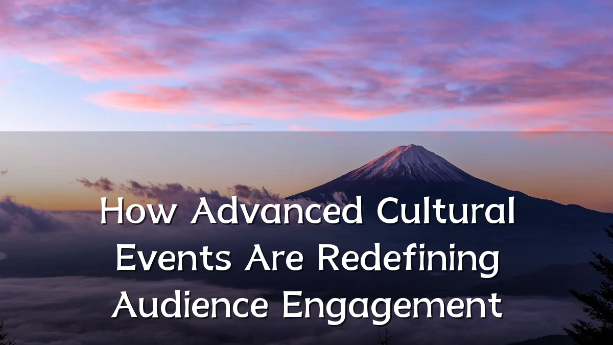 How Advanced Cultural Events Are Redefining Audience Engagement