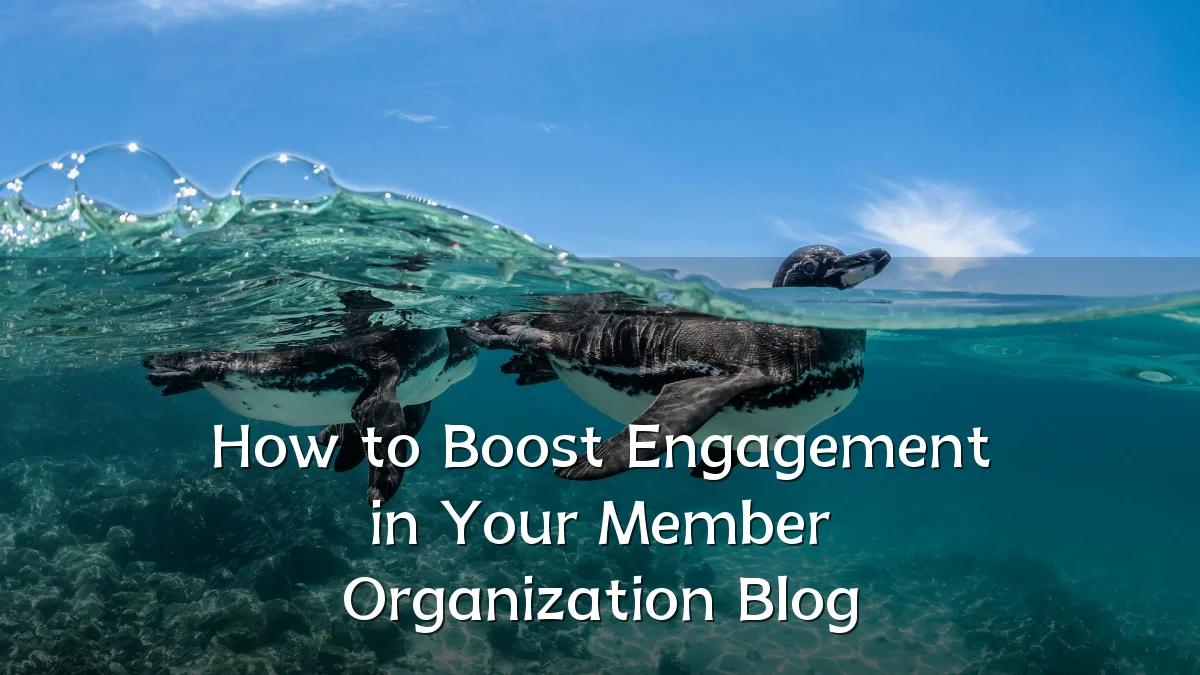 How to Boost Engagement in Your Member Organization Blog