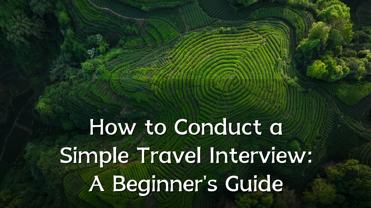 How to Conduct a Simple Travel Interview: A Beginner's Guide