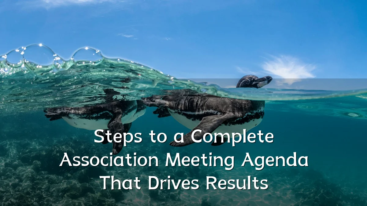 Steps to a Complete Association Meeting Agenda That Drives Results