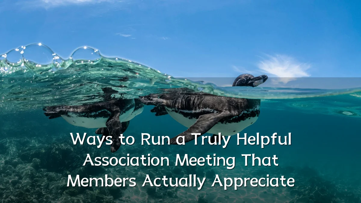 Ways to Run a Truly Helpful Association Meeting That Members Actually Appreciate